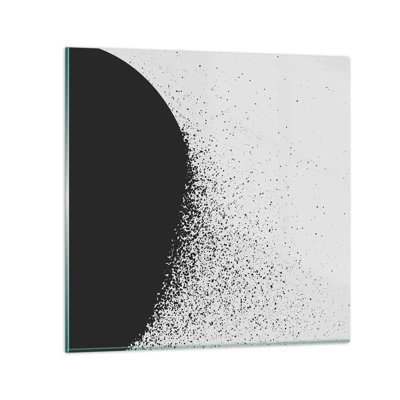 Obraz na skle - Pohyb částic - 50x50 cm