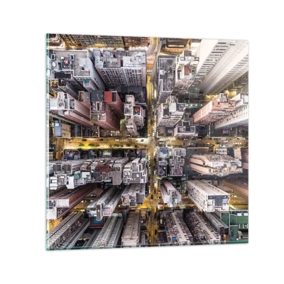 Obraz na skle - Pozdrav z Hongkongu - 70x70 cm