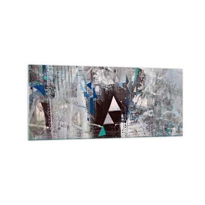 Obraz na skle - Přednostní pořadí trojúhelníků - 120x50 cm