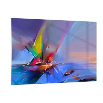 Obraz na skle - Proletěla jako pták - 120x80 cm