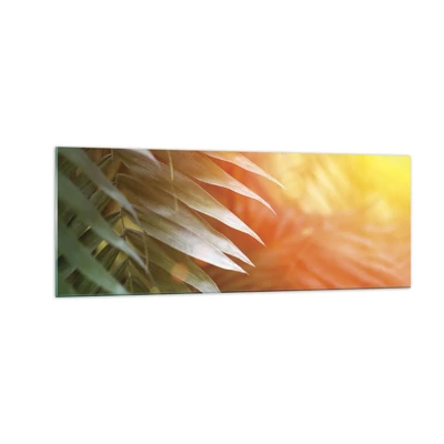 Obraz na skle - Ráno v džungli - 140x50 cm