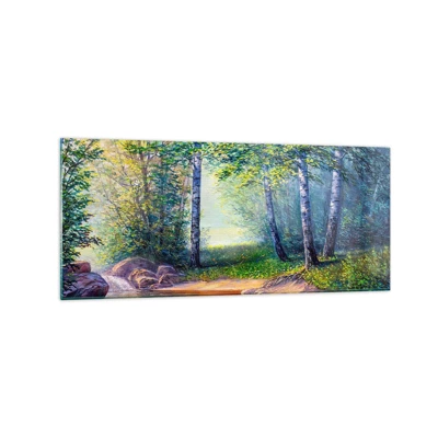 Obraz na skle - Scénář selanky - 120x50 cm