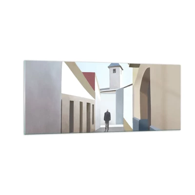 Obraz na skle - Slunečná procházka - 100x40 cm