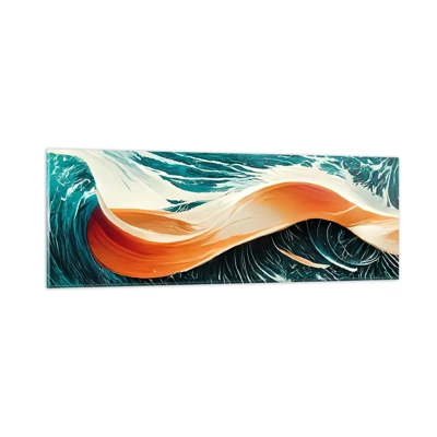 Obraz na skle - Surfařův sen - 90x30 cm
