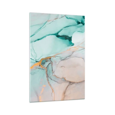 Obraz na skle - Tanec tvarů a barev - 70x100 cm