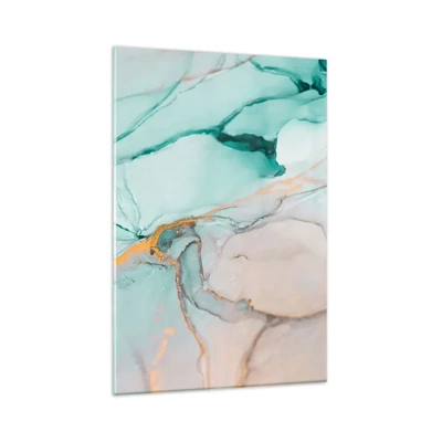 Obraz na skle - Tanec tvarů a barev - 80x120 cm