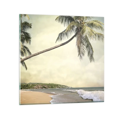 Obraz na skle - Tropický sen - 30x30 cm