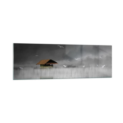 Obraz na skle - Úkryt před deštěm - 160x50 cm