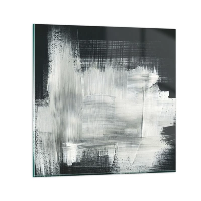 Obraz na skle - Utkané svisle a vodorovně - 60x60 cm