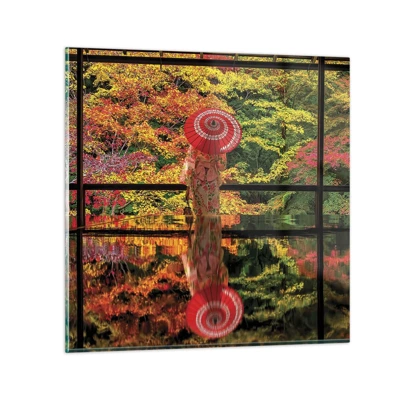Obraz na skle - V chrámu přírody - 70x70 cm