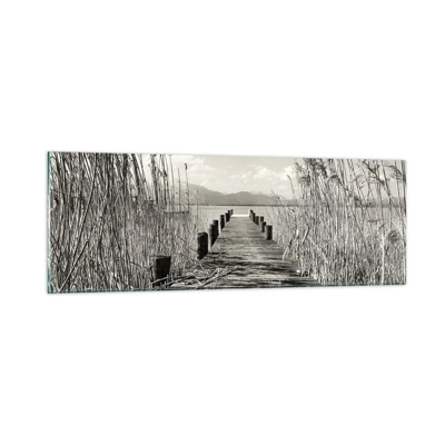 Obraz na skle - V ústraní travin - 90x30 cm