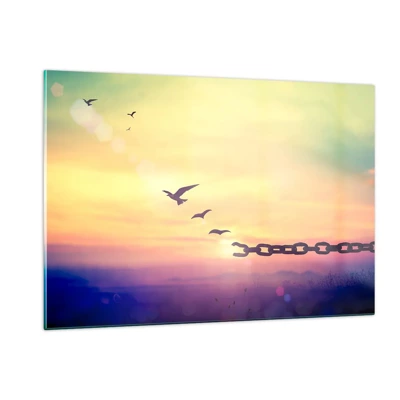 Obraz na skle - Vítězství svobody - 120x80 cm