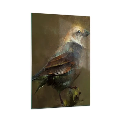 Obraz na skle - Vrabček, maličký ptáček - 80x120 cm