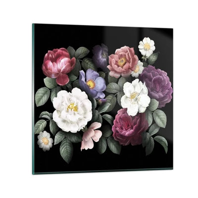 Obraz na skle - Z anglické zahrady - 50x50 cm