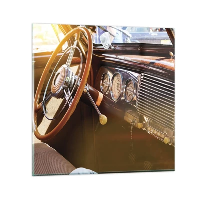 Obraz na skle - Závan luxusu z minulosti - 30x30 cm