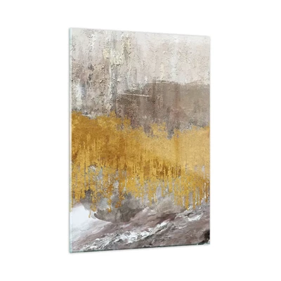 Obraz na skle - Zlatistý závan - 50x70 cm