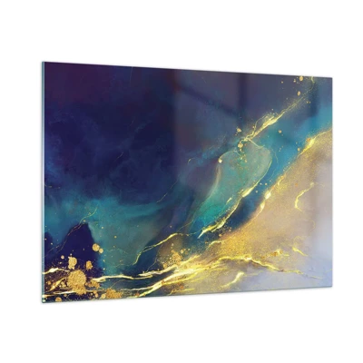 Obraz na skle - Zlatý močál - 100x70 cm