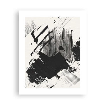 Plakát - Abstrakce – exprese černé - 40x50 cm