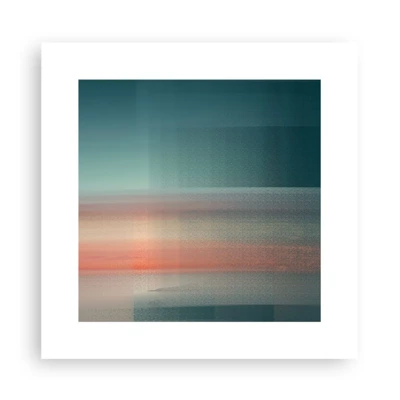 Plakát - Abstrakce: vlny světla - 30x30 cm