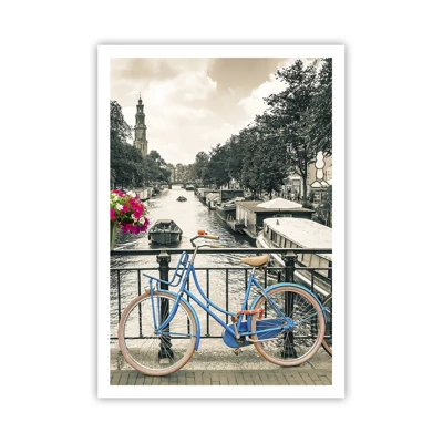 Plakát - Barvy  amsterdamské ulice - 70x100 cm