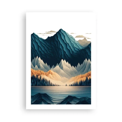Plakát - Dokonalá horská krajina - 50x70 cm