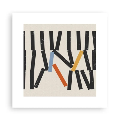 Plakát - Domino – kompozice - 30x30 cm