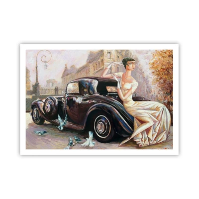 Plakát - Elegance v retro stylu - 100x70 cm