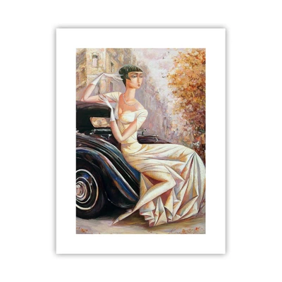 Plakát - Elegance v retro stylu - 30x40 cm