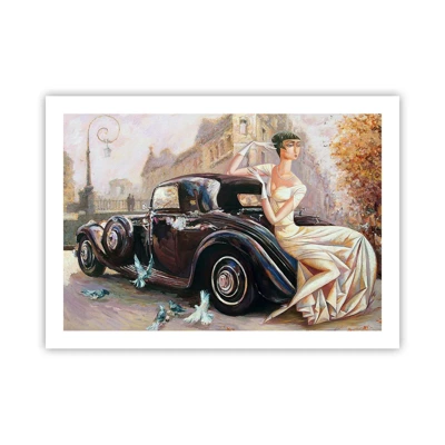 Plakát - Elegance v retro stylu - 70x50 cm