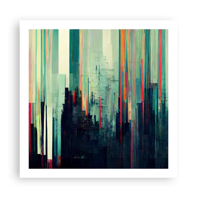 Plakát - Futuristické město - 60x60 cm