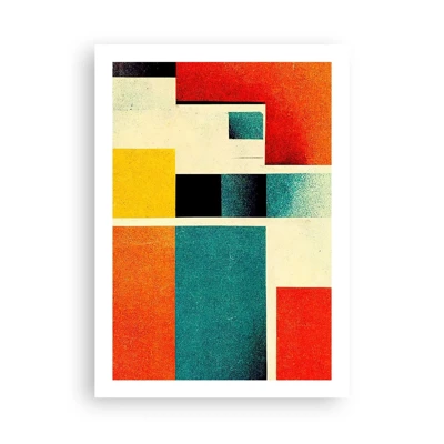 Plakát - Geometrická abstrakce – dobrá energie - 50x70 cm