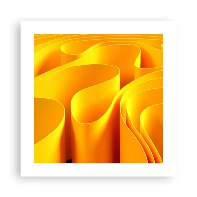 Plakát - Jako sluneční vlny - 40x40 cm
