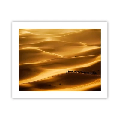 Plakát - Karavana na vlnách pouště - 50x40 cm