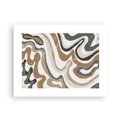 Plakát - Meandry zemitých barev - 40x30 cm