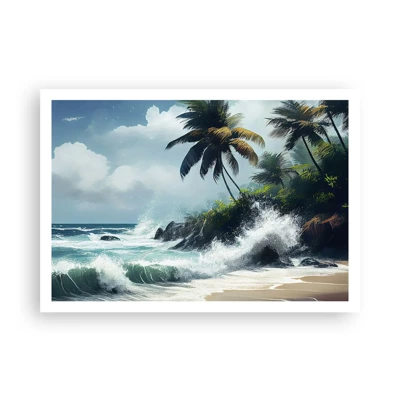 Plakát - Na tropickém pobřeží - 100x70 cm