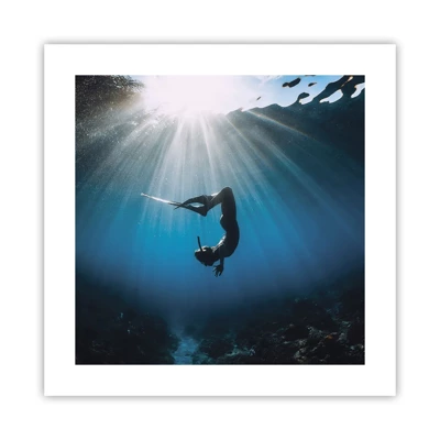 Plakát - Podvodní tanec - 40x40 cm