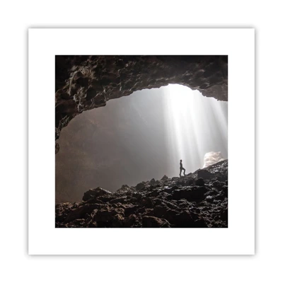 Plakát - Světelná jeskyně - 30x30 cm
