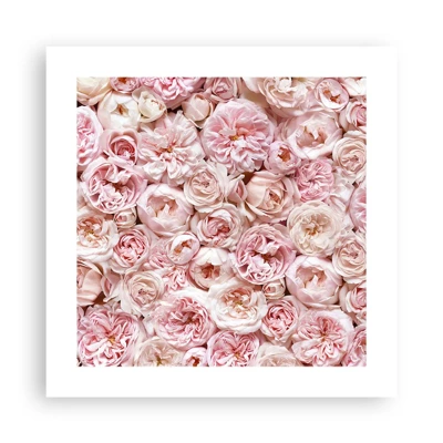 Plakát - Vydlážděná růžemi - 40x40 cm