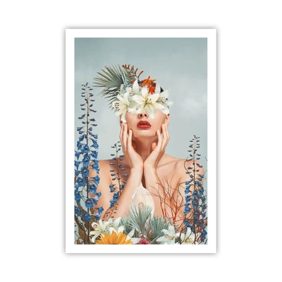 Plakát - Žena – květina - 61x91 cm