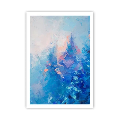 Plakát - Zimní abstrakce - 70x100 cm