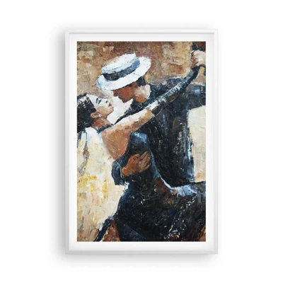 Plakát v bílém rámu - A la Rudolf Valentino - 61x91 cm