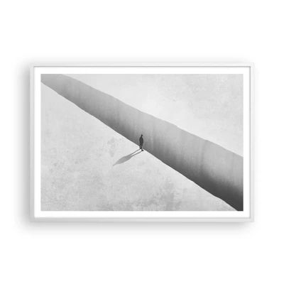 Plakát v bílém rámu - Jasný cíl - 100x70 cm