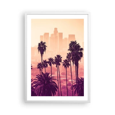 Plakát v bílém rámu - Kalifornská krajinka - 50x70 cm