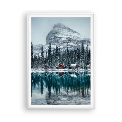 Plakát v bílém rámu - Kanadské útočiště - 70x100 cm
