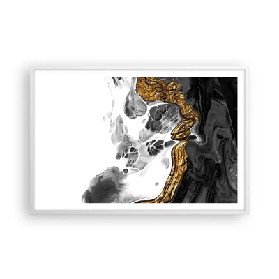 Plakát v bílém rámu - Organická kompozice - 91x61 cm