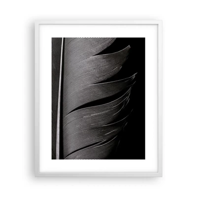 Plakát v bílém rámu - Peří – nádherná konstrukce - 40x50 cm