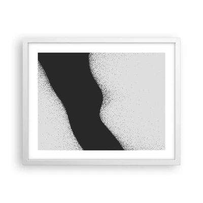 Plakát v bílém rámu - Plynulá rovnováha - 50x40 cm