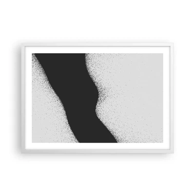 Plakát v bílém rámu - Plynulá rovnováha - 70x50 cm