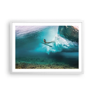 Plakát v bílém rámu - Podmořský svět - 70x50 cm