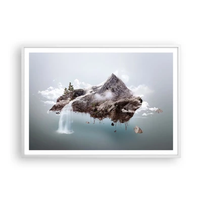 Plakát v bílém rámu - Pohled surrealisty - 100x70 cm